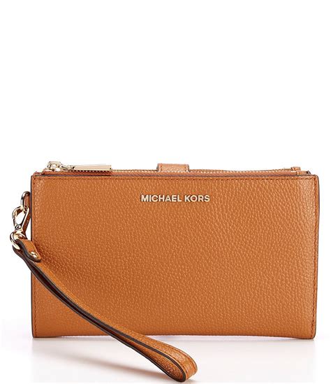 michael kors adele double zip wristlet wallet|Michael Kors double zip backpack.